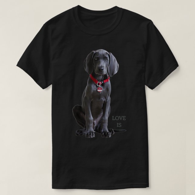 Weimaraner für Frauen Männer Kinder Weimeraner Mam T-Shirt (Design vorne)