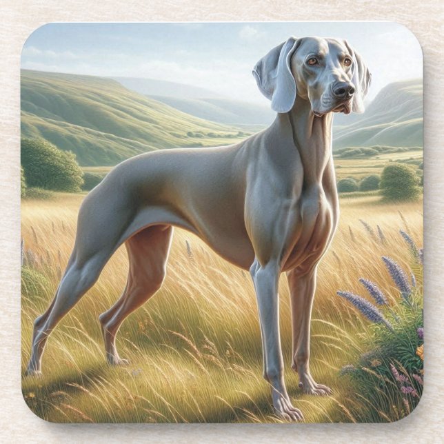 Weimaraner Getränkeuntersetzer (Vorderseite)