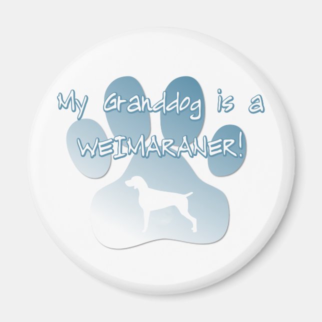 Weimaraner Granddog Magnet (Vorne)