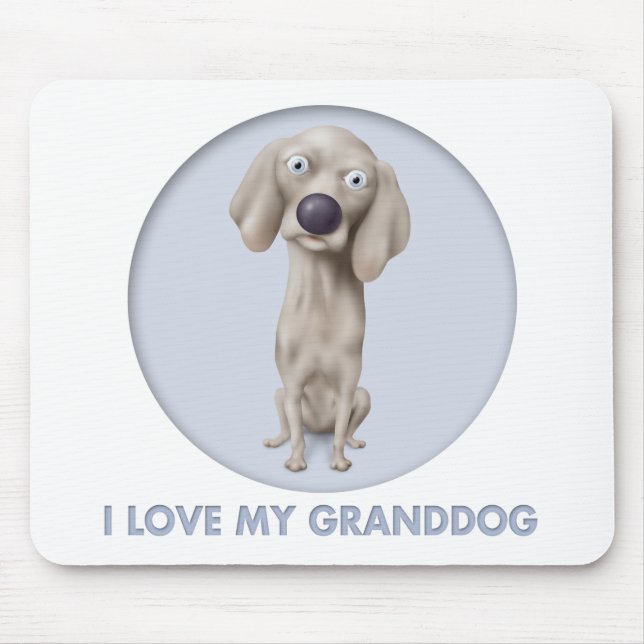 Weimaraner Granddog Mousepad (Vorne)