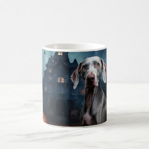 Weimaraner Halloween Beängstigend Kaffeetasse