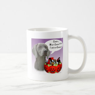 Weimaraner Halloween Candy Tasse