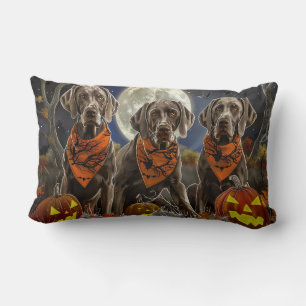 Weimaraner Halloween Spooky Lendenkissen