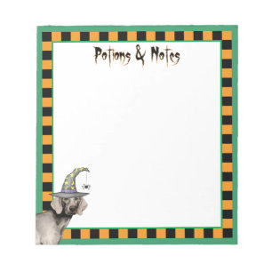 Weimaraner Hexe Notizblock