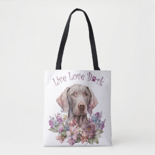 Weimaraner Hund Mama Floral