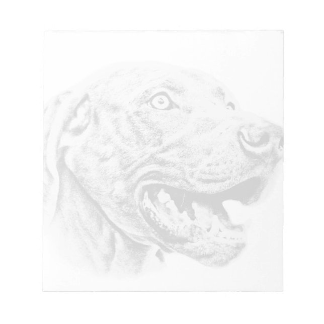 Weimaraner Hund Notizblock (Vorderseite)