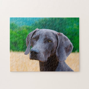 Weimaraner Hund Puzzles. Puzzle