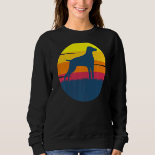 Weimaraner Hund Retro Sweatshirt