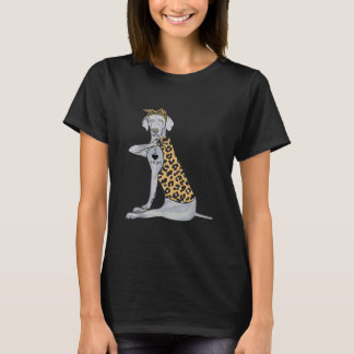 Weimaraner Hund Tattoo I Liebe Mama T-Shirt
