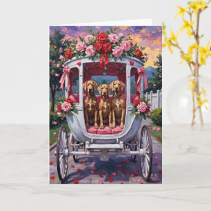 Weimaraner Hund Valentinstag  Karte