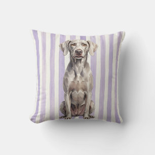 Weimaraner-Hund-Wasserfarben-Kissen Kissen