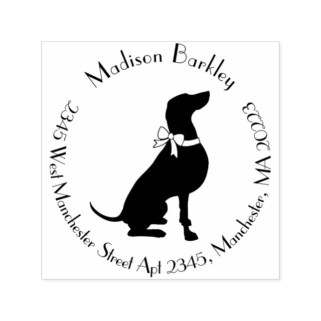 Weimaraner Hund Welpe Permastempel (Design)