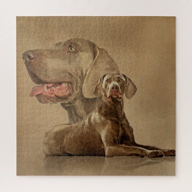Weimaraner Hunde Collage Puzzle (Vertikal)