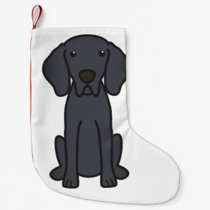 Weimaraner HundeCartoon Kleiner Weihnachtsstrumpf