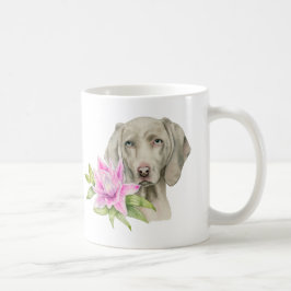 Weimaraner Hundekunst Tasse