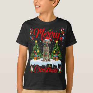 Weimaraner Hundelampen Weihnachtsbaum Santa Weimar T-Shirt