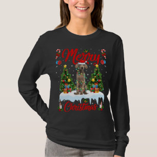 Weimaraner Hundelampen Weihnachtsbaum Santa Weimar T-Shirt