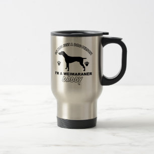 WEIMARANER Hundevatientwürfe Reisebecher