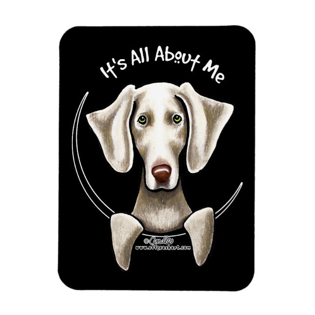 Weimaraner IAAM Magnet (Vertikal)