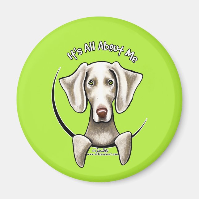 Weimaraner IAAM Magnet (Vorne)