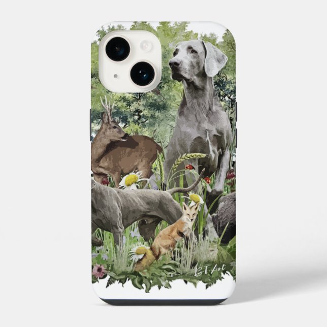 Weimaraner  iPhone hülle (Rückseite)