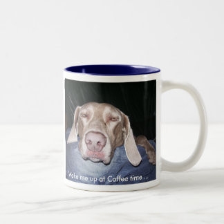Weimaraner Kaffee-Tasse Zweifarbige Tasse