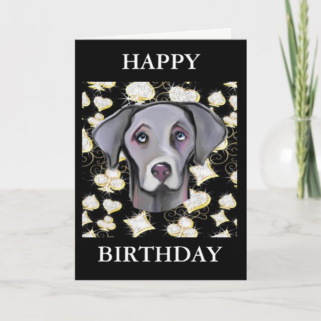 WEIMARANER KARTE (Vorderseite)