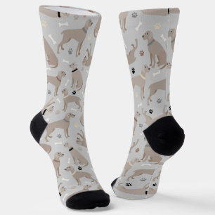 Weimaraner Knochen und Paws Socken