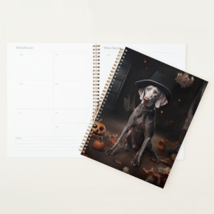 Weimaraner Kürbisse Halloween Gruselig Planer
