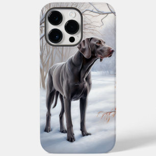 Weimaraner lassen es Schnee Weihnachten Case-Mate iPhone 14 Pro Max Hülle