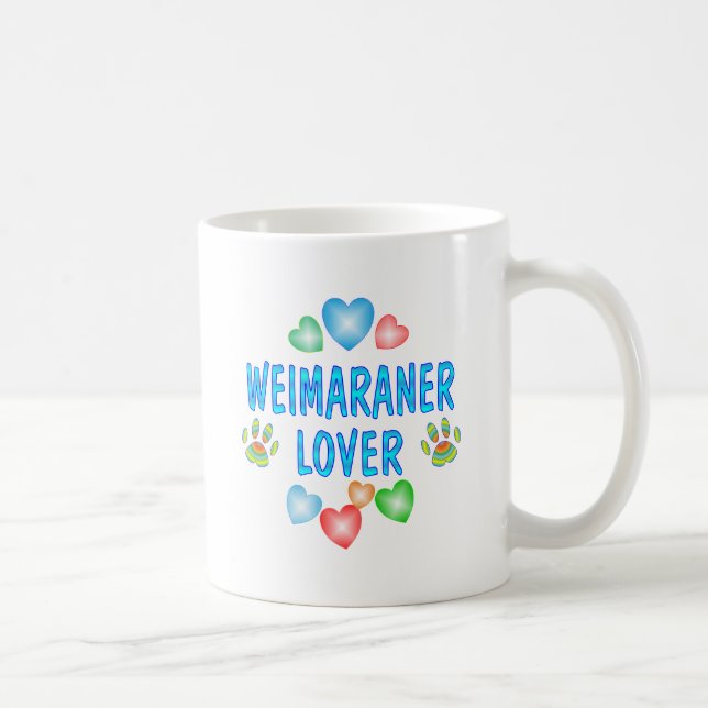 WEIMARANER LIEBHABER KAFFEETASSE (Rechts)