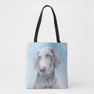 Weimaraner Malerei - Niedliche Original Hunde Kuns