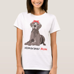 Weimaraner Mama Bandana Womens Weimaraner Hund T-Shirt