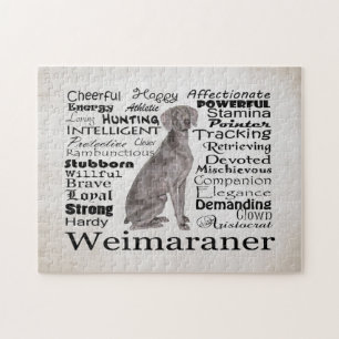 Weimaraner Merkmal-Puzzlespiel Puzzle