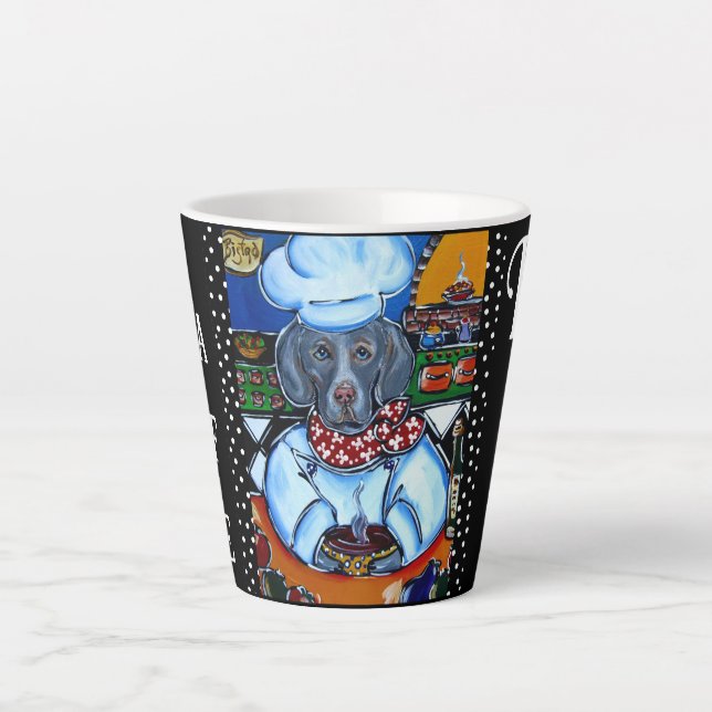WEIMARANER MILCHTASSE (Vorderseite)