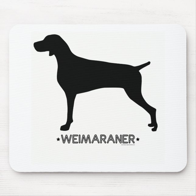 Weimaraner Mousepad (Vorne)