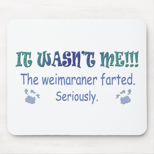 Weimaraner Mousepad (Vorne)