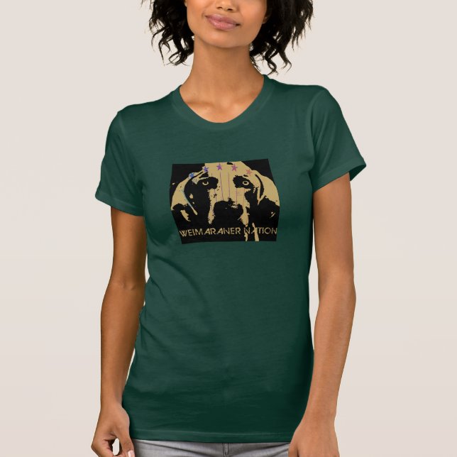 Weimaraner Nation: Offizielles Logo T-Shirt (Vorderseite)