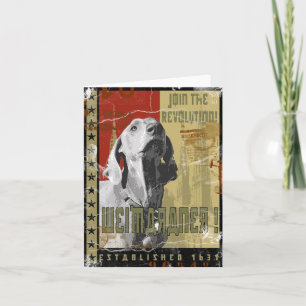 Weimaraner Nation: Vintages Weimaraner! Karte