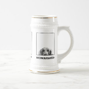 Weimaraner Nation: Weimaraner in einem Kasten! Bierglas