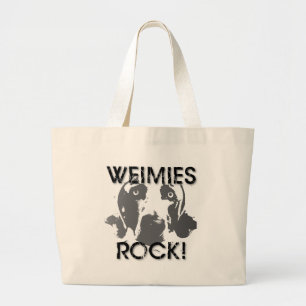 Weimaraner Nation: Weimies FELSEN! Jumbo Stoffbeutel