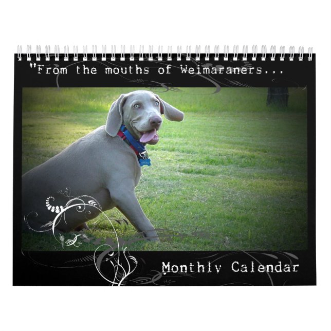 Weimaraner Nation: Zitat-Kalender Kalender (Titelbild)