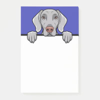Weimaraner Niedlich Peeking Dog Lover gibt Geschen