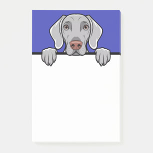 Weimaraner Niedlich Peeking Dog Lover gibt Geschen Post-it Klebezettel