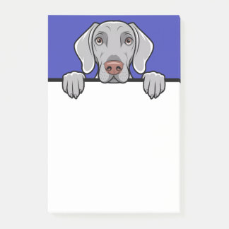Weimaraner Niedlich Peeking Dog Lover gibt Geschen Post-it Klebezettel