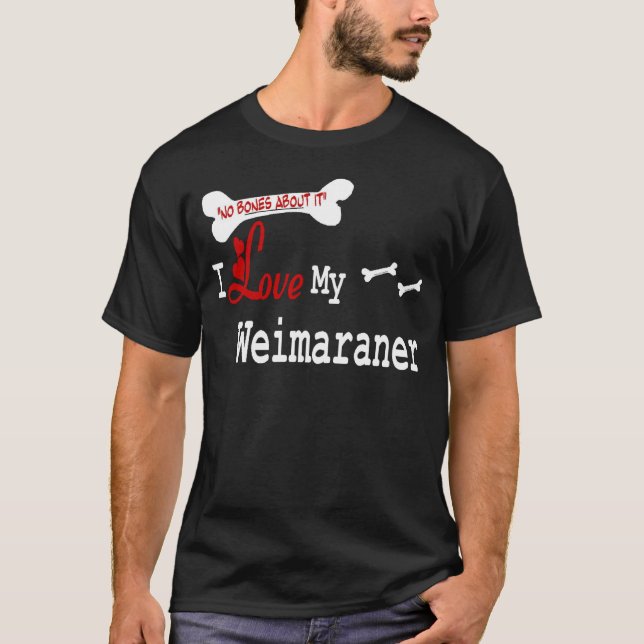 Weimaraner Ohrts T-Shirt (Vorderseite)