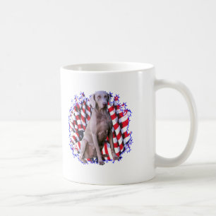 Weimaraner Patriot Tasse