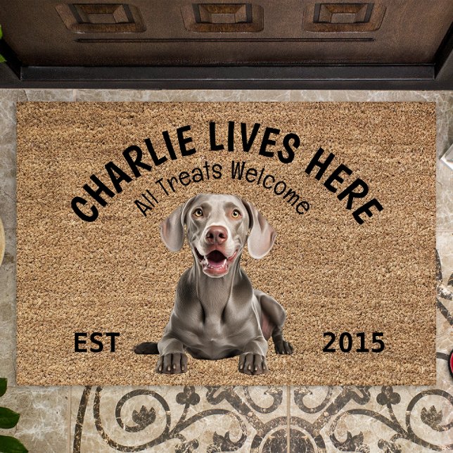 Weimaraner Personalisiert Hund Lover Doormat Fußmatte (Von Creator hochgeladen)