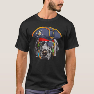 Weimaraner Pirate  Halloween Weim Dog T-Shirt