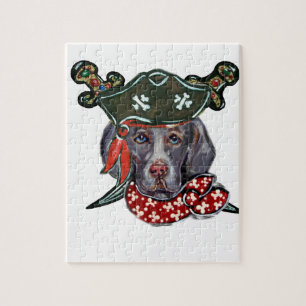 Weimaraner Pirate Puzzle
